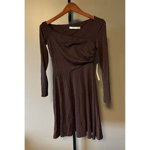 NWT Women’s Susana Monaco Fit and Flare Burgundy Dress - Size S